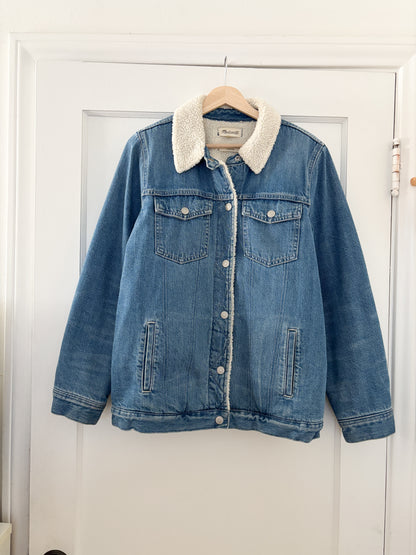 Madewell Denim Sherpa Jacket (M)