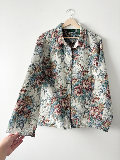 Vintage Floral tapestry jacket