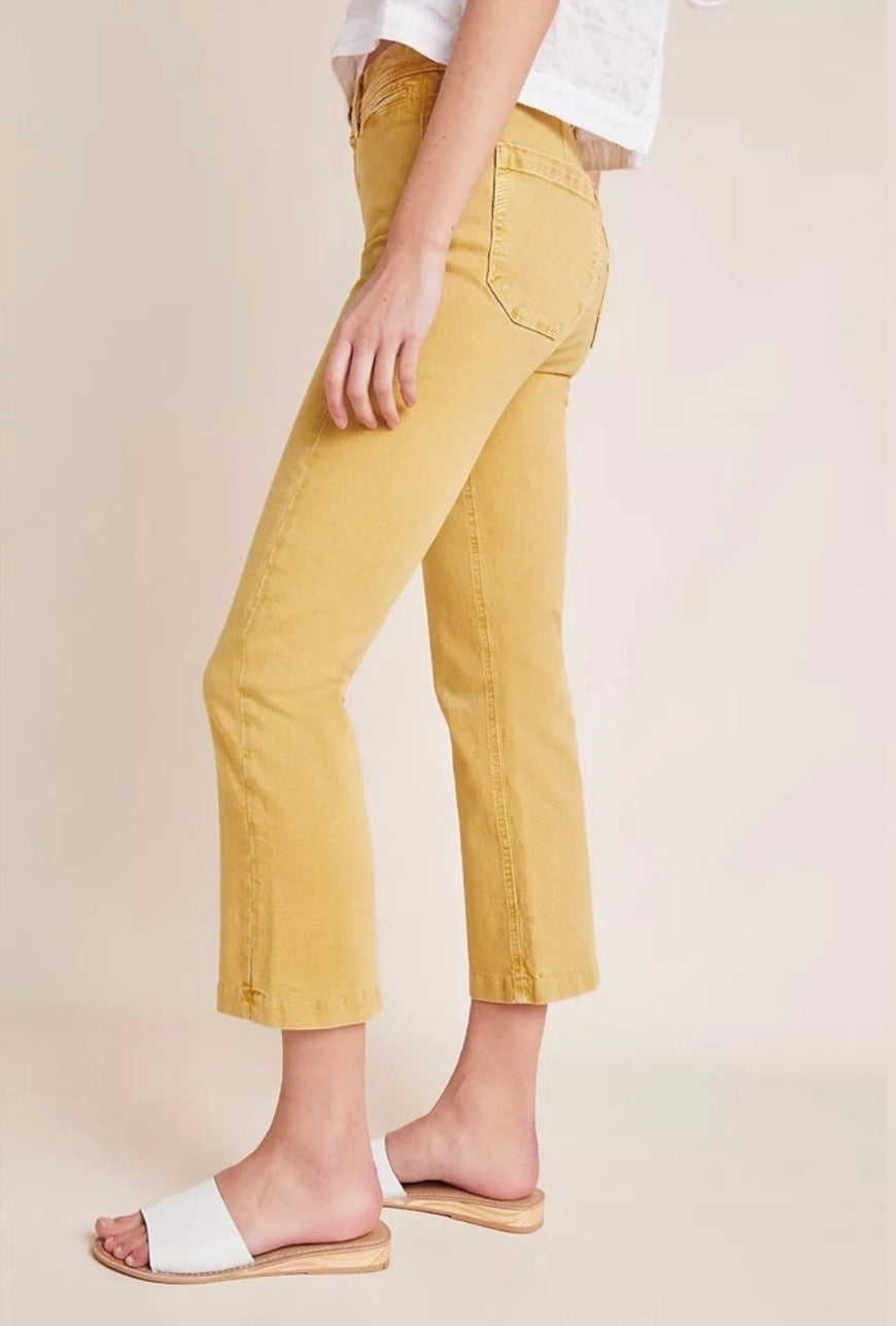 Paige Colette Crop Flare Pants (30)