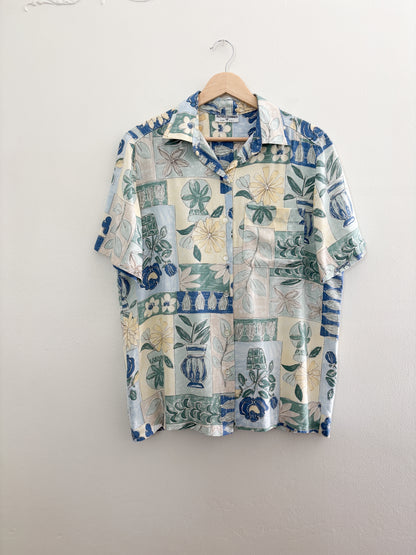 Alfred Dunner Floral button up (M/L)