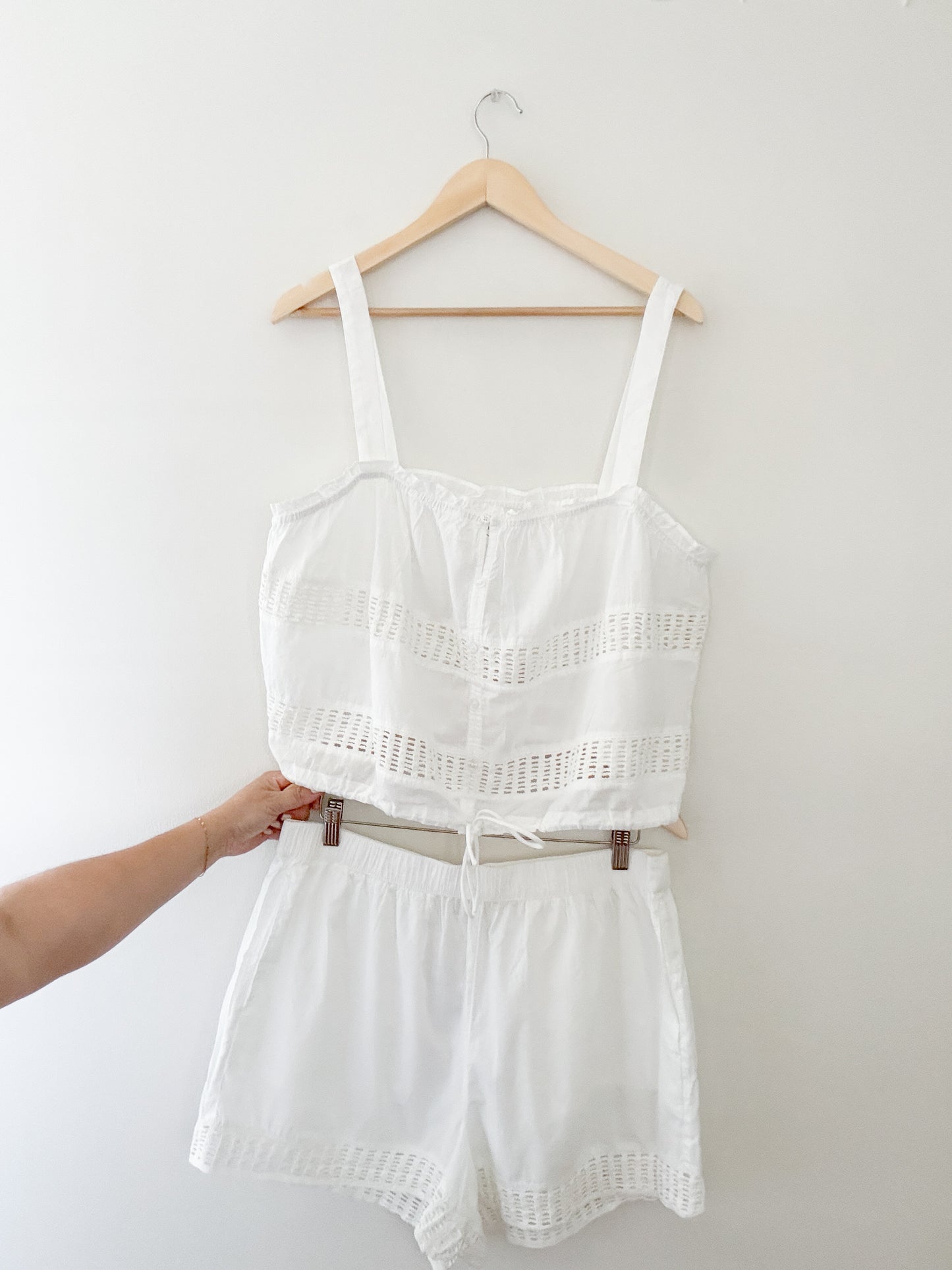 NWT Loft Beach White Set (XL)