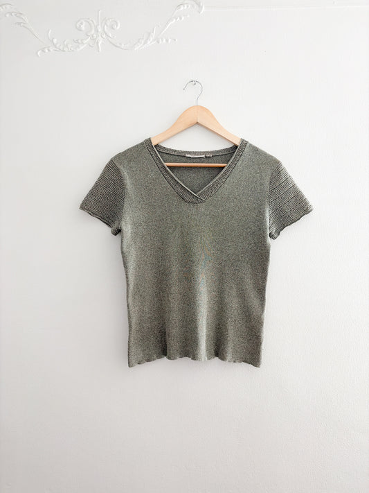Croft & Barrow Green Knit top (S)