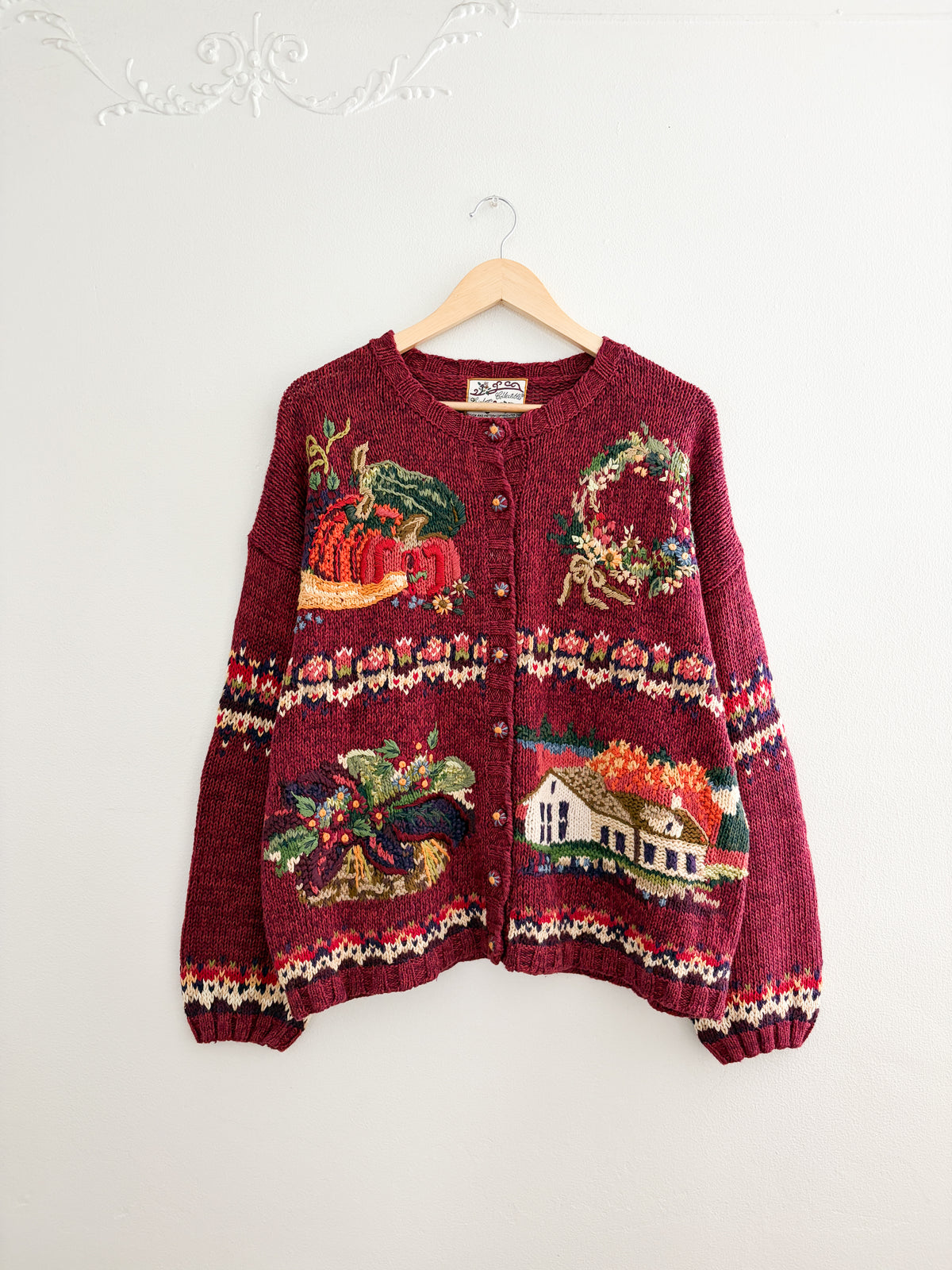 Vintage Heirloom Collections Autumn Cardigan (XL)