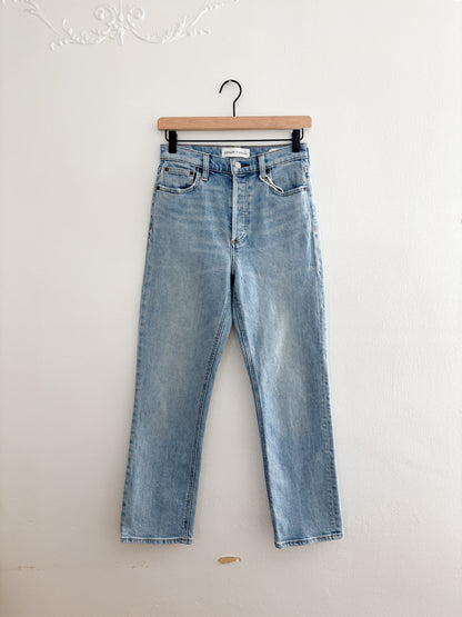 Denim Forum Arlo High Rise Straight Jeans (26)