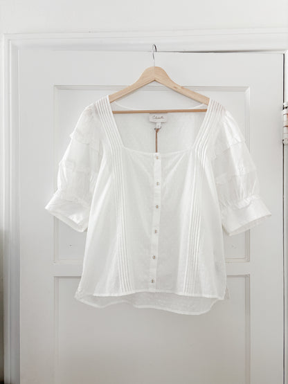 NWT Cleobella Puff sleeve top (L)