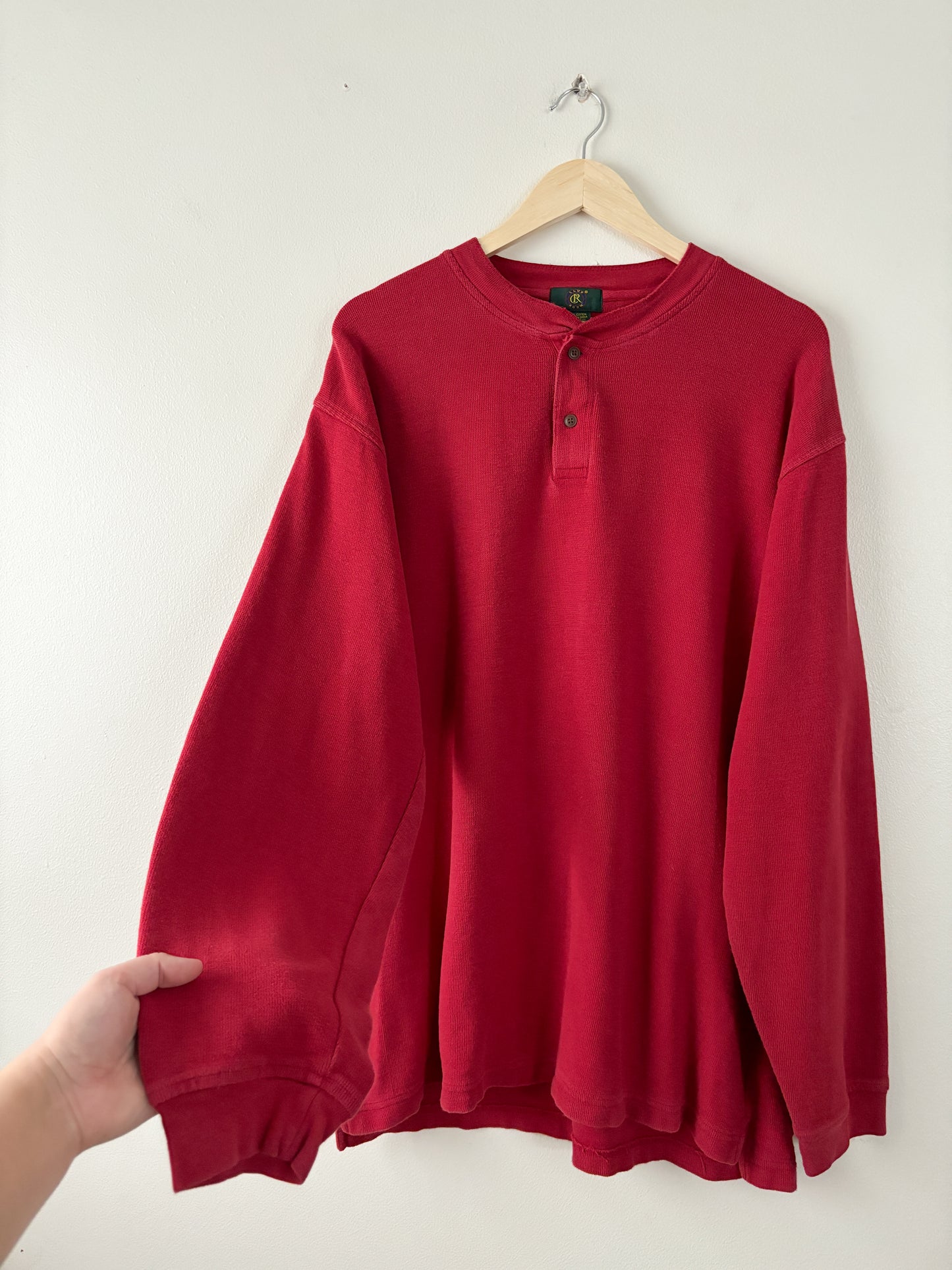 Vintage Red Henley