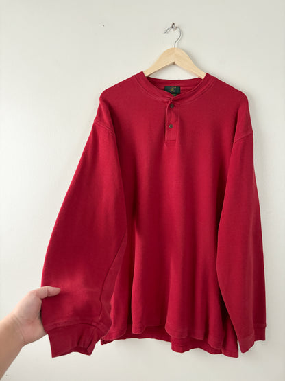 Vintage Red Henley