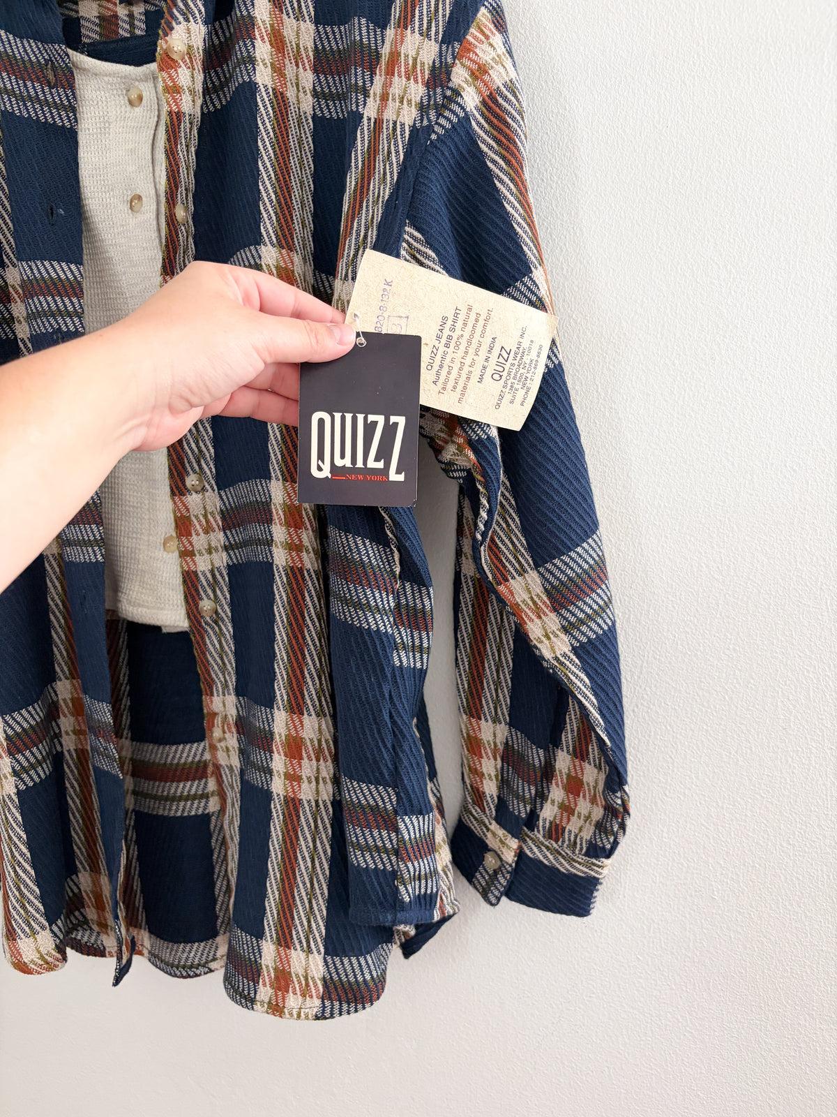 NWT Deadstock Vintage Plaid Flannel (XL)