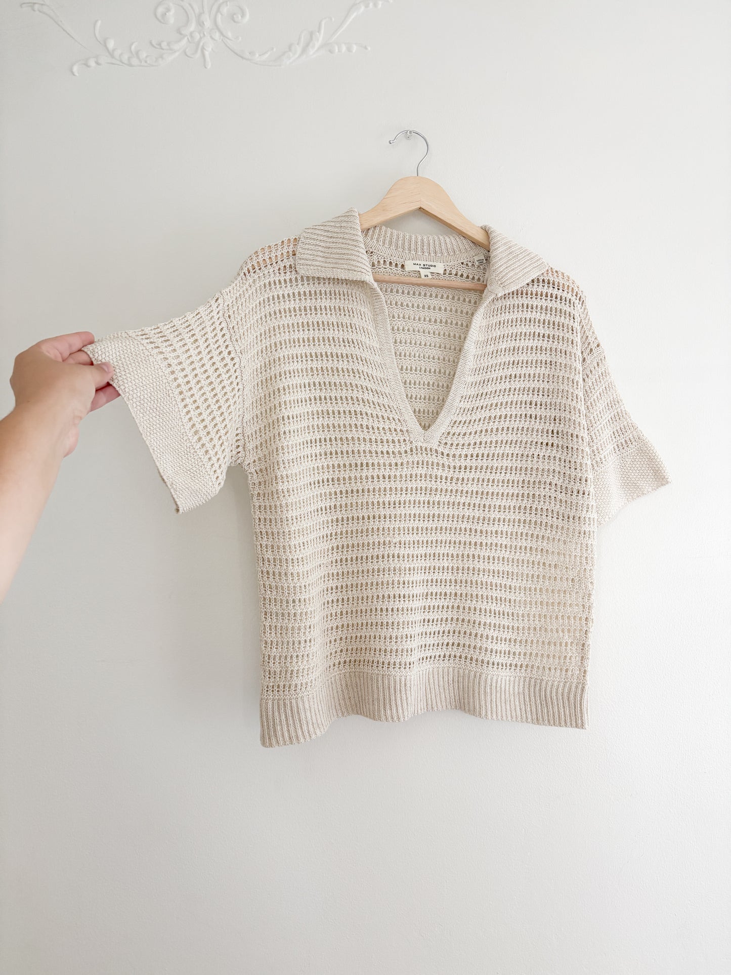 Max Studio Crochet Top