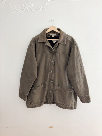 Vintage Sherpa Lined Jacket (XL)