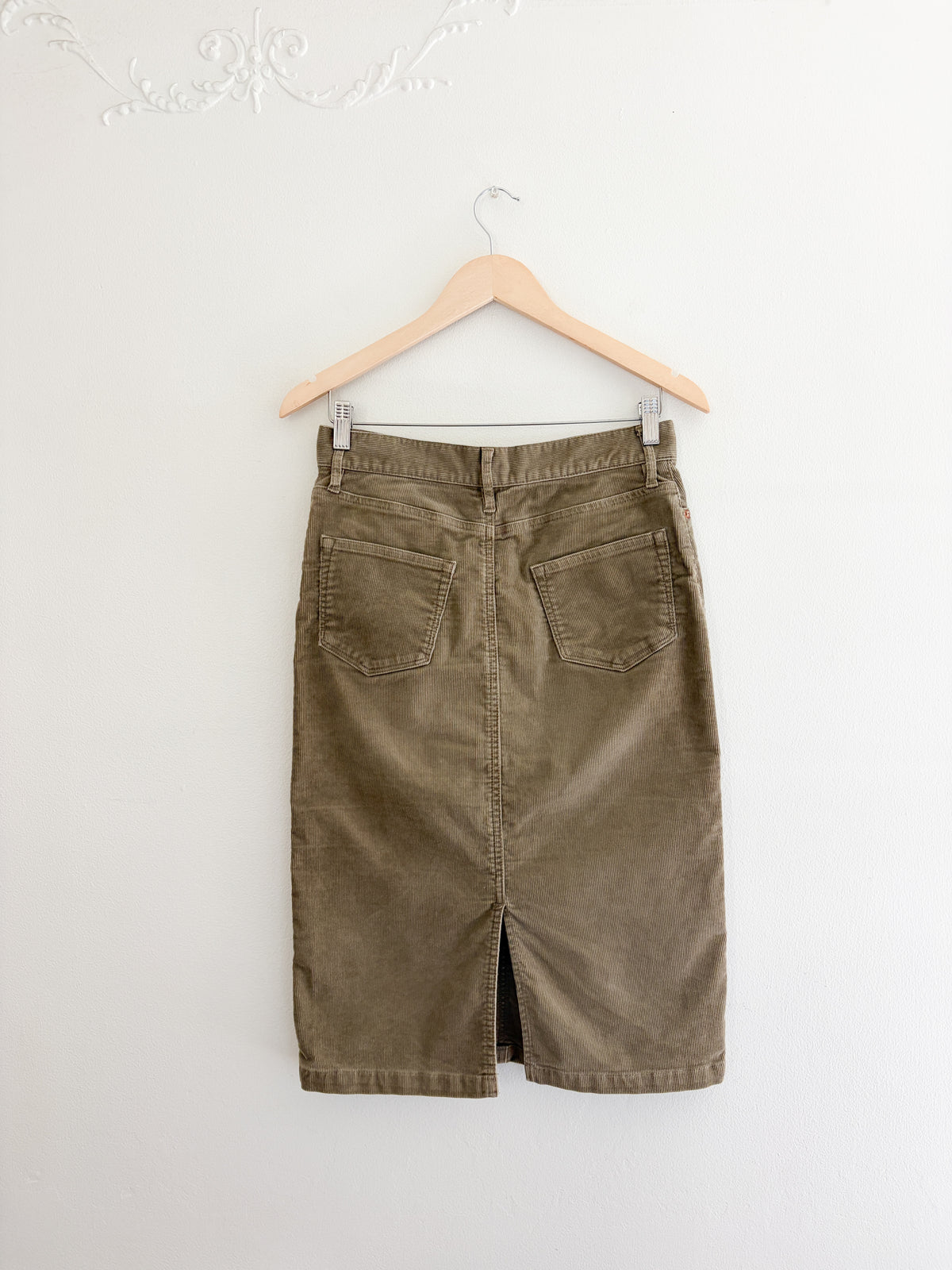 Corduroy Midi Skirt (28”)