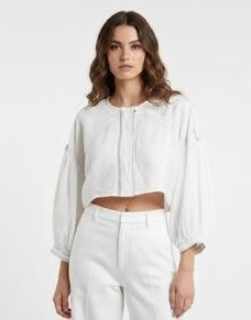 Free People Bubble Sleeve Top (S)