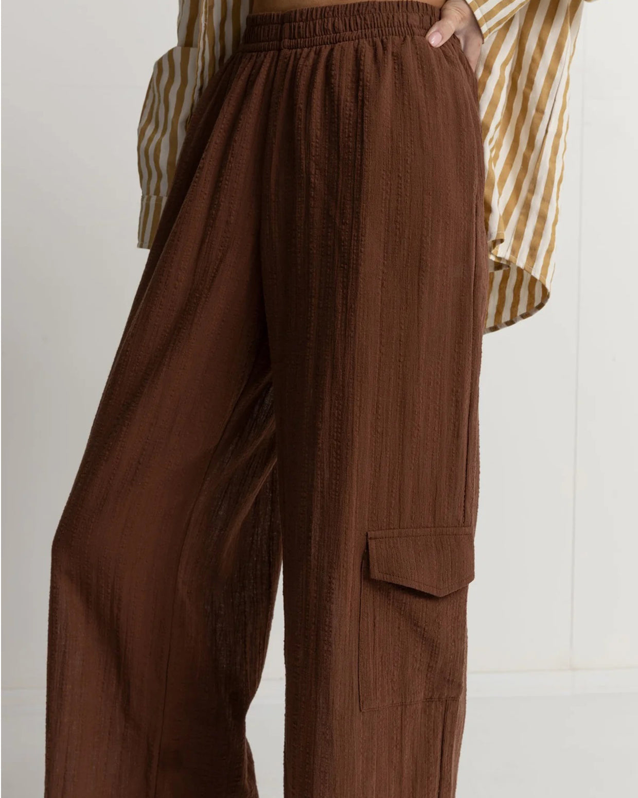 Rhythm Brown Easy Pants (2)