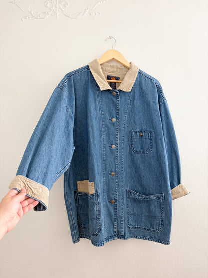 Vintage Route 66 Denim Jacket (L)