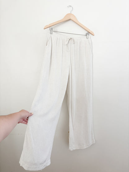 Peppermayo Linen Blend Wide Leg Pants