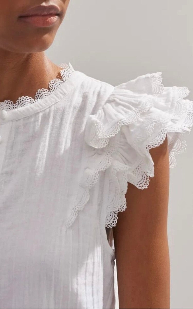 ME + EM White Ruffle Blouse (6)