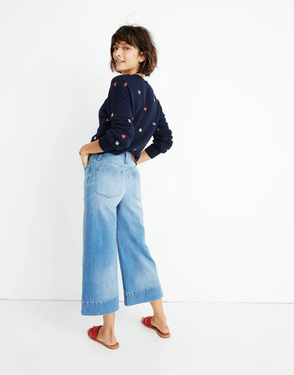 Madewell Wide Leg Crop Jeans (32)