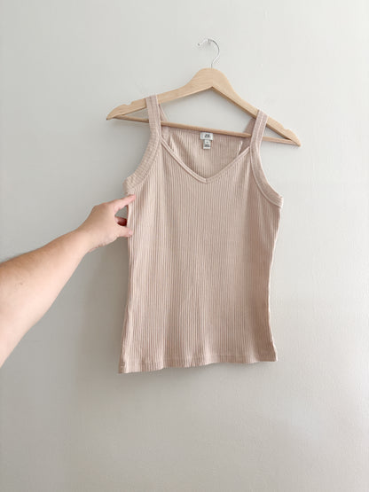 River Island Ribbed Tank Top (S/M)