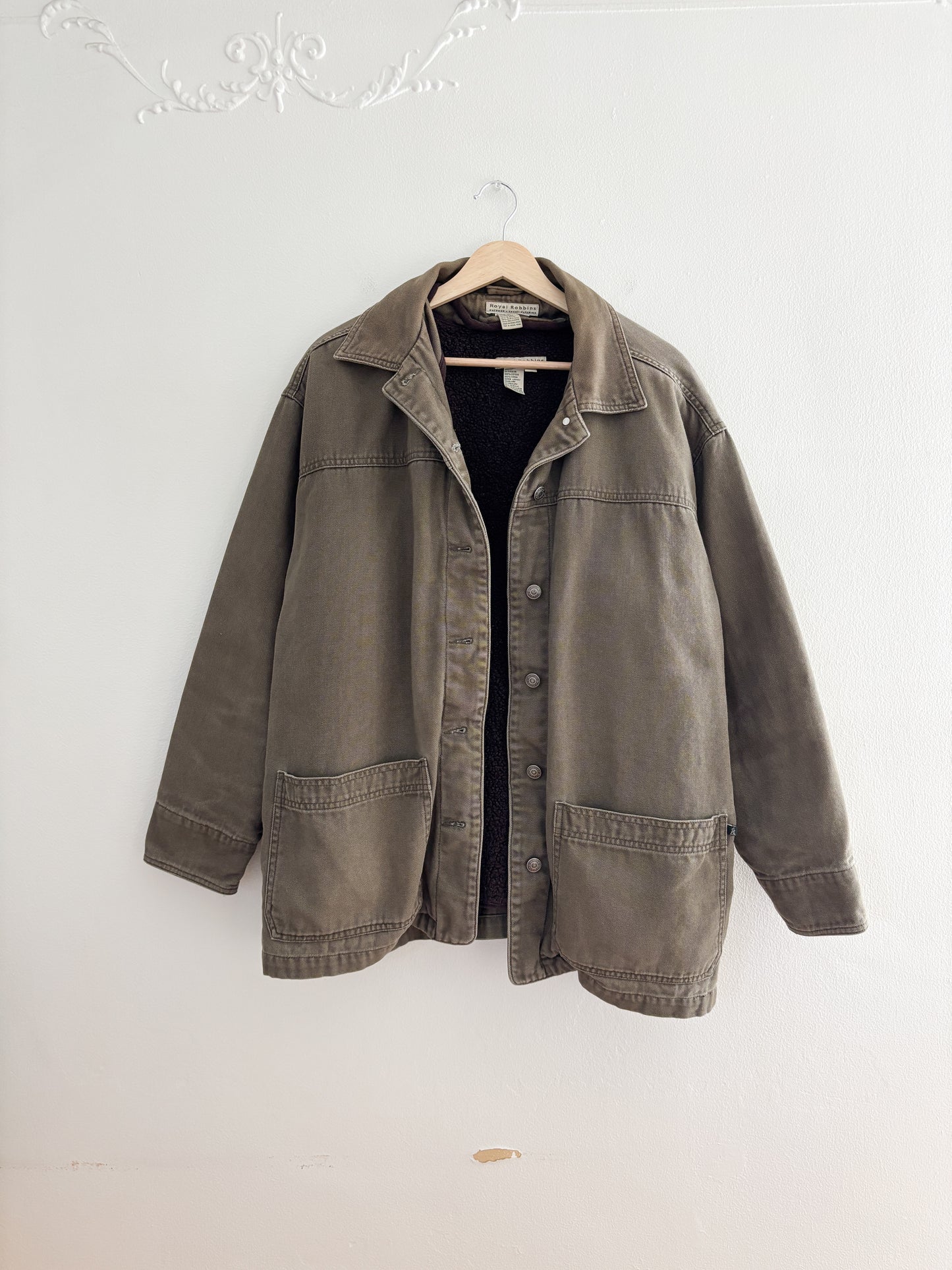 Vintage Sherpa Lined Jacket (XL)