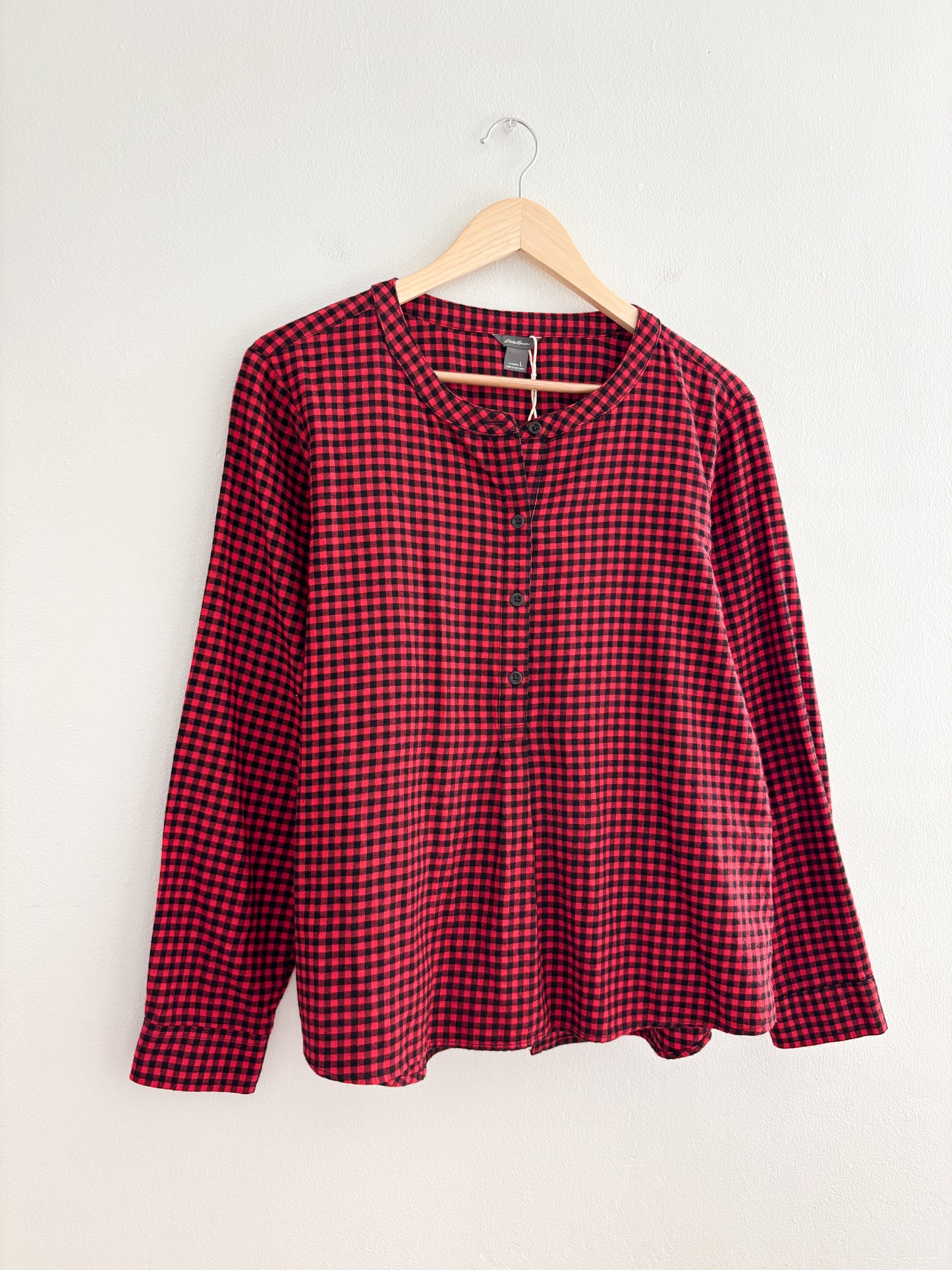 Eddie Bauer Gingham Blouse (L)