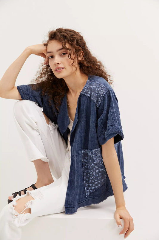 NWT Pilcro Denim Kimono Jacket (S)