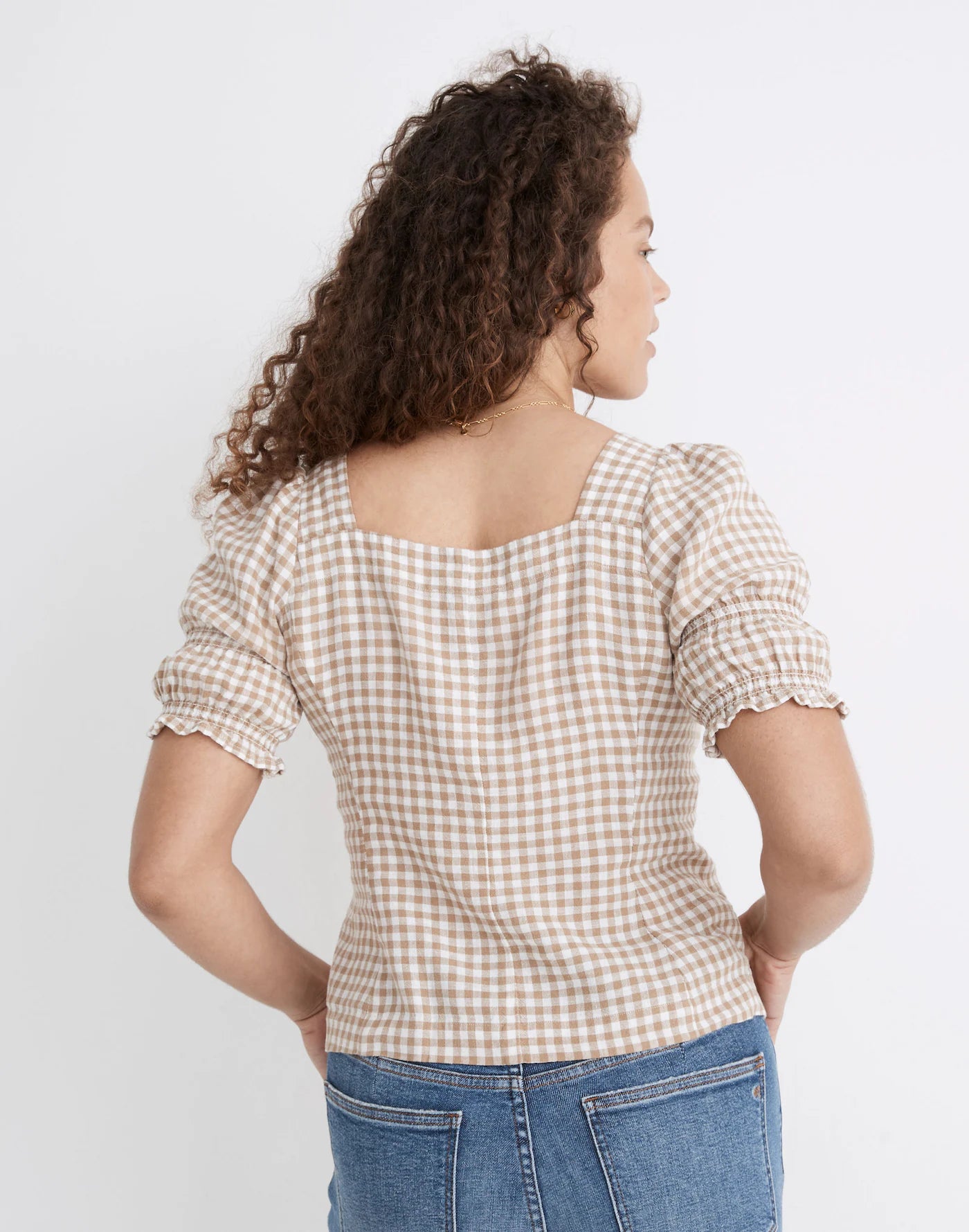 Madewell Gingham Blouse (L)
