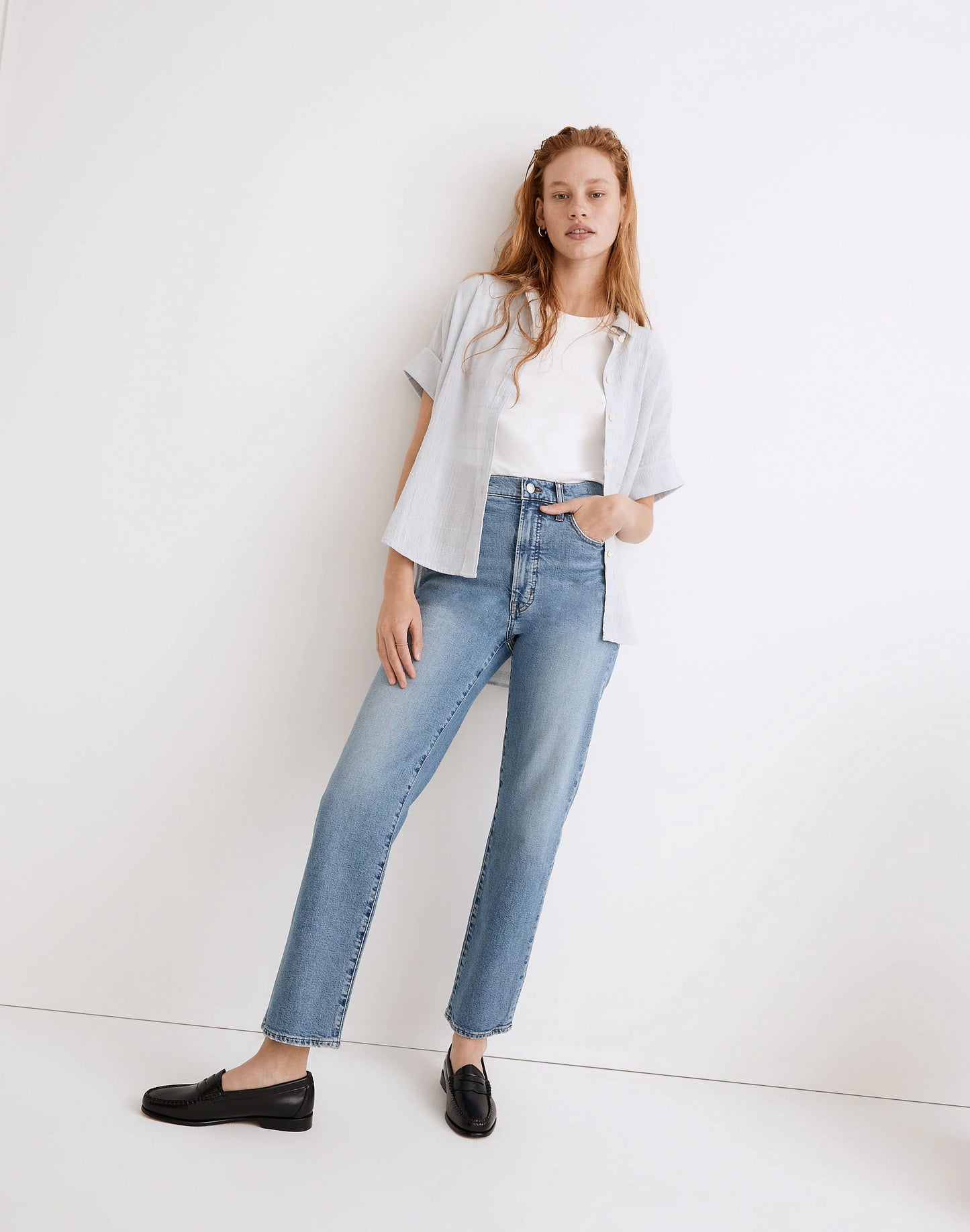 Madewell “perfect vintage straight jean” (27)