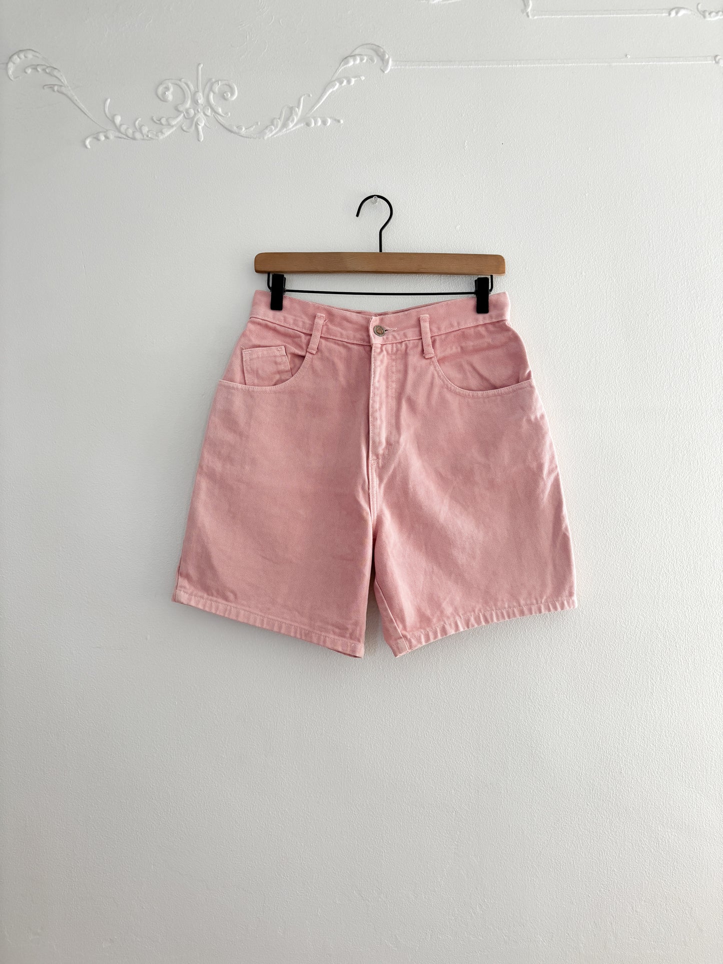 Vintage Pink Denim Shorts (27”)