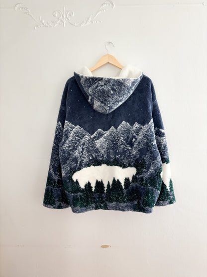 Vintage Winter Mountain Fleece Jacket