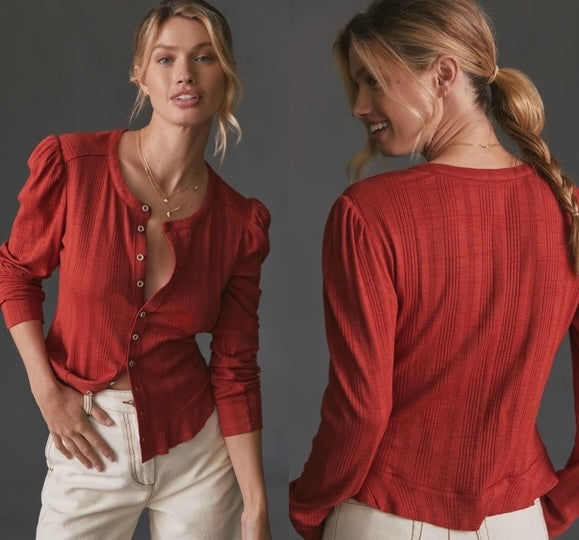 Pilcro Long Sleeve Top (S)