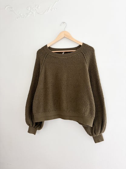Free People Bubble Sleeve Sweater