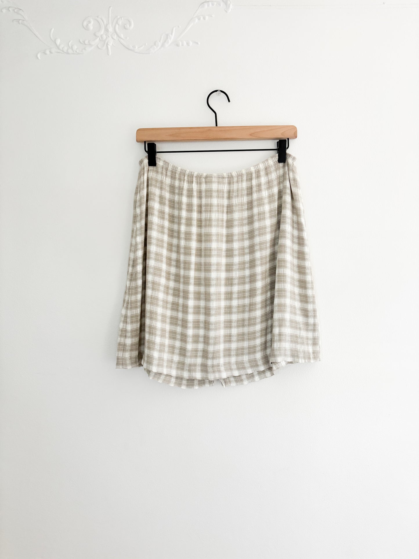 Vintage Clio Gingham Skirt (M)