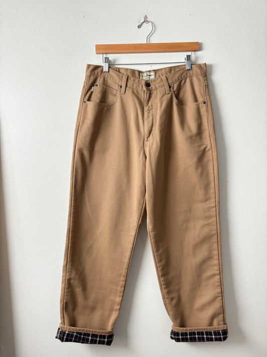 Vintage LL Bean Flannel Lined Pants