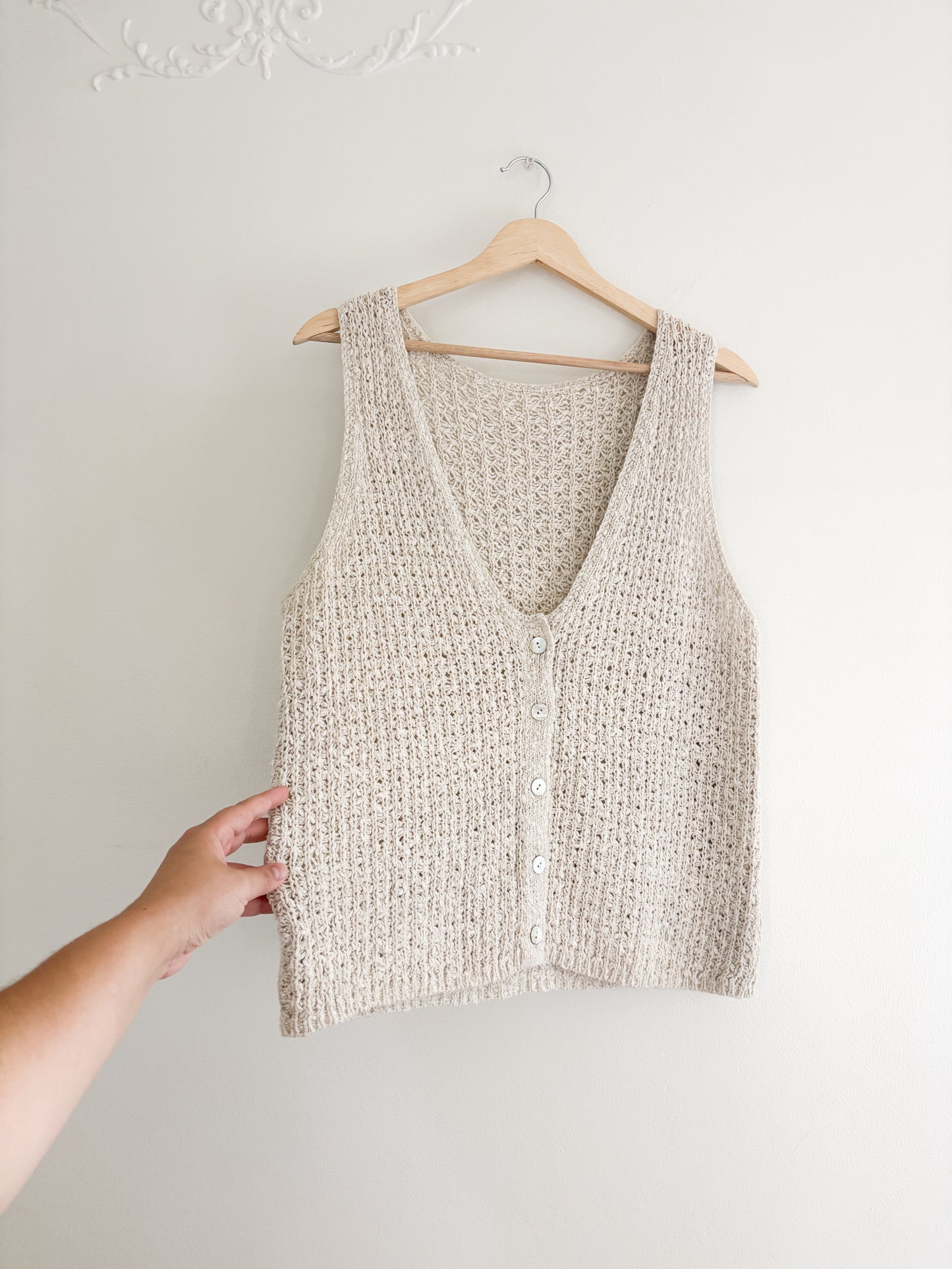 Oat Knit Tank Top