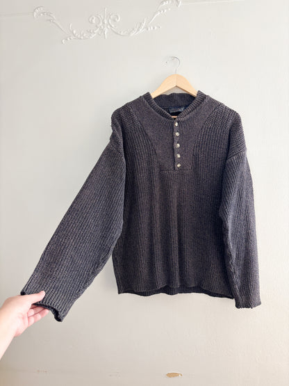 Vintage Old Glory Knit Henley (M)