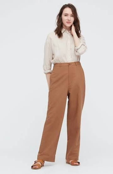 Uniqlo Relaxed Linen Blend Pants (L)