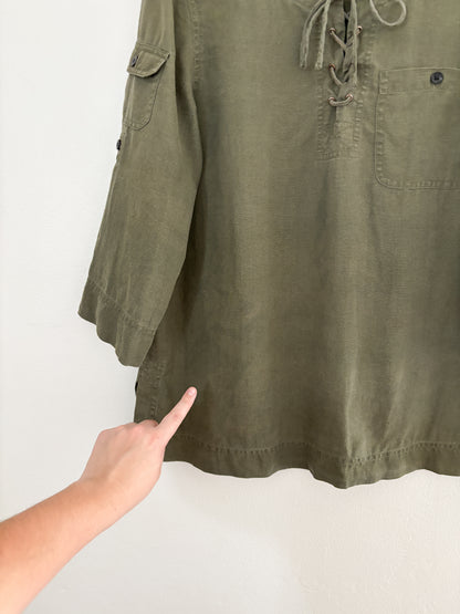 Vintage Ralph Lauren linen top (M)