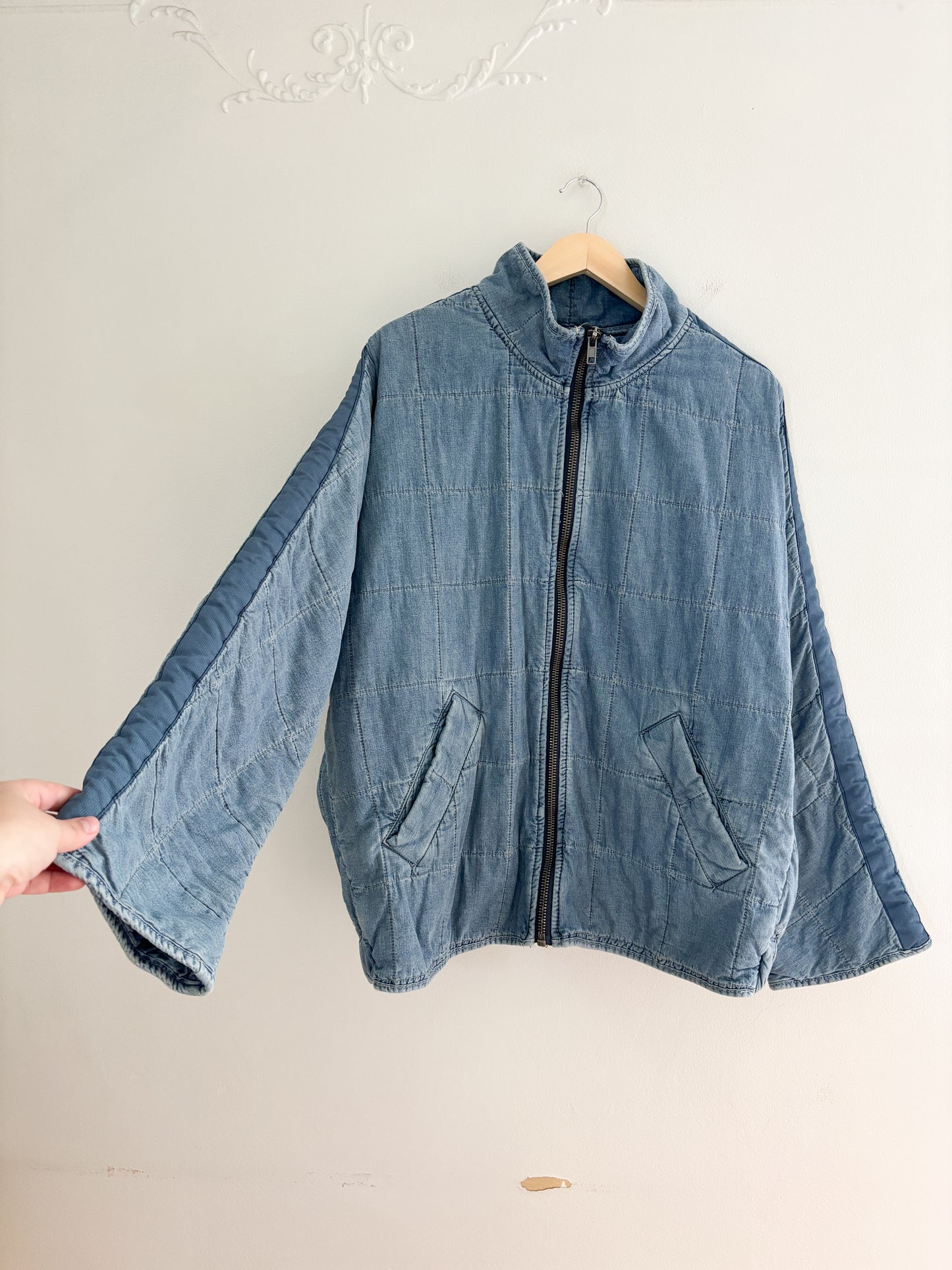 Free People Denim Dolman Jacket (L)