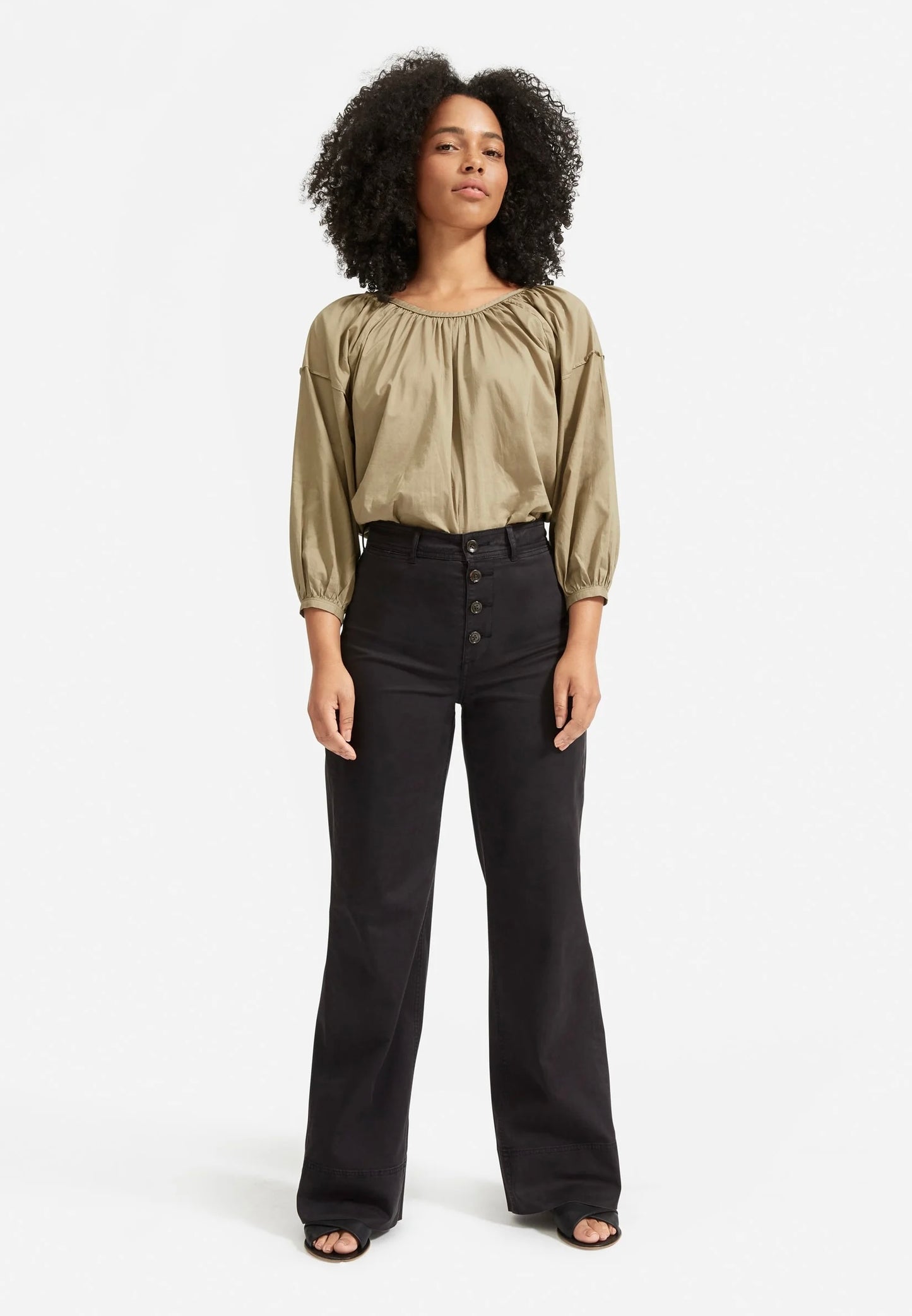 Everlane Lightweight Button-fly Wide Leg Chino Pants (14)