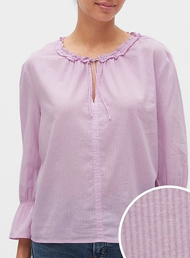 NWT Gap Tie Neck Blouse (S)