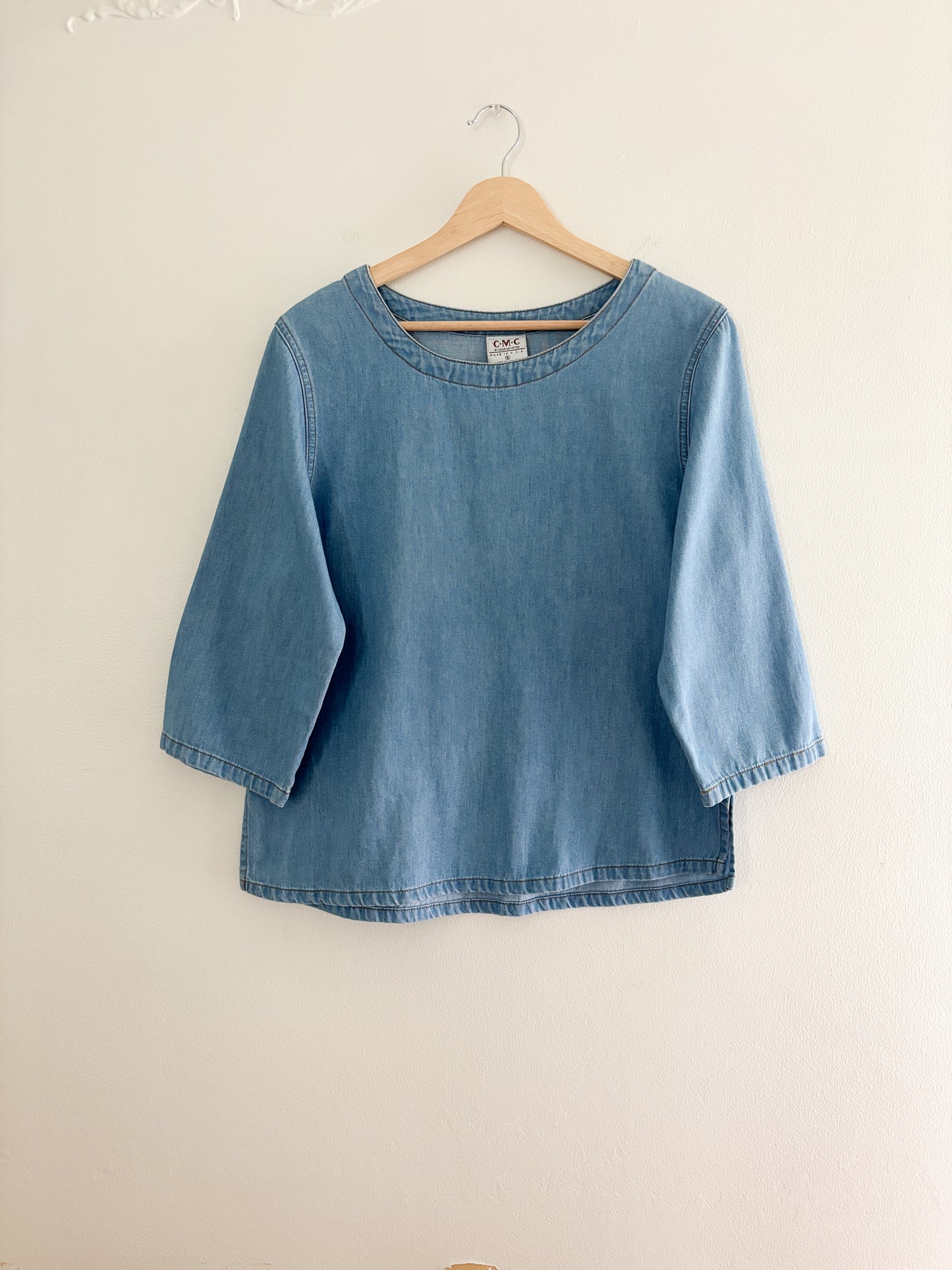 Vintage Denim Blouse (S)