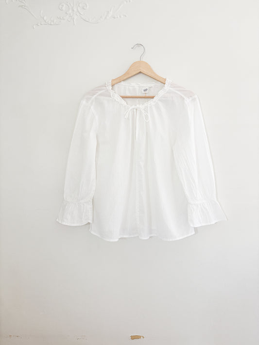 NWT Gap Tie Neck Blouse (S)