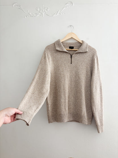 J Crew Quarter Zip Sweater (L)