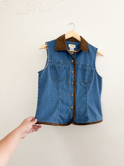 Vintage Talbots Denim Button Up (S)