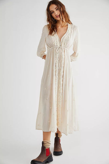 Free People Embroidered Fable Dress (S)