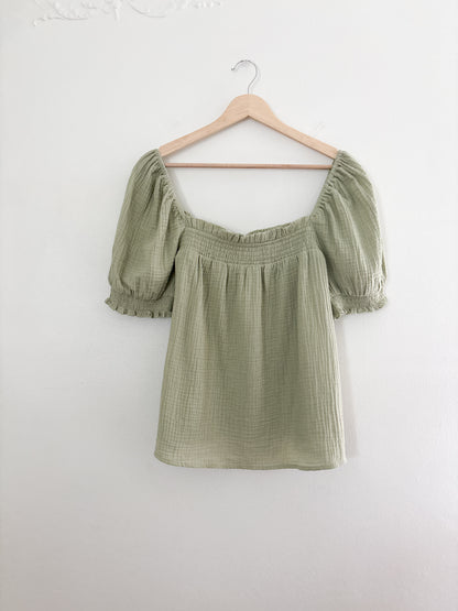 NWT J Crew Gauze Blouse (L/XL)