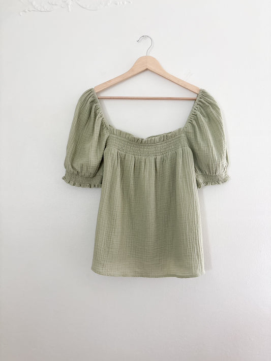 NWT J Crew Gauze Blouse (L/XL)
