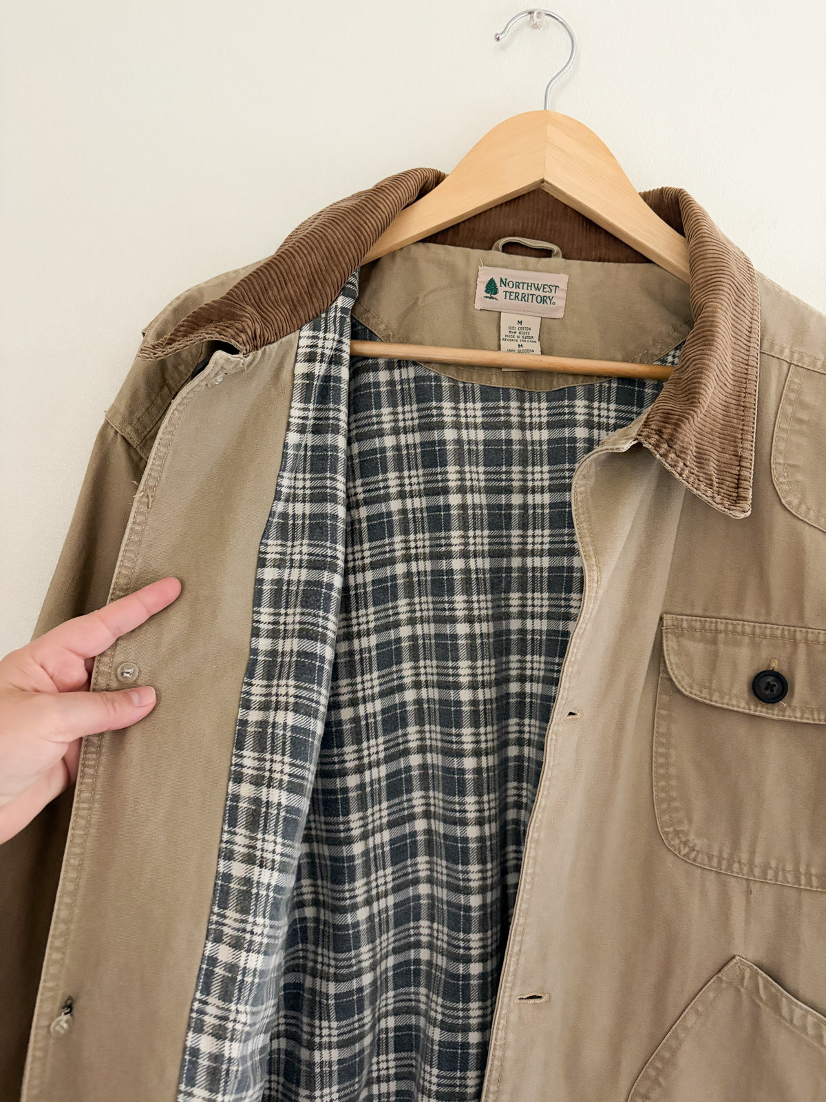 Vintage Flannel Lined Chore Coat (M)