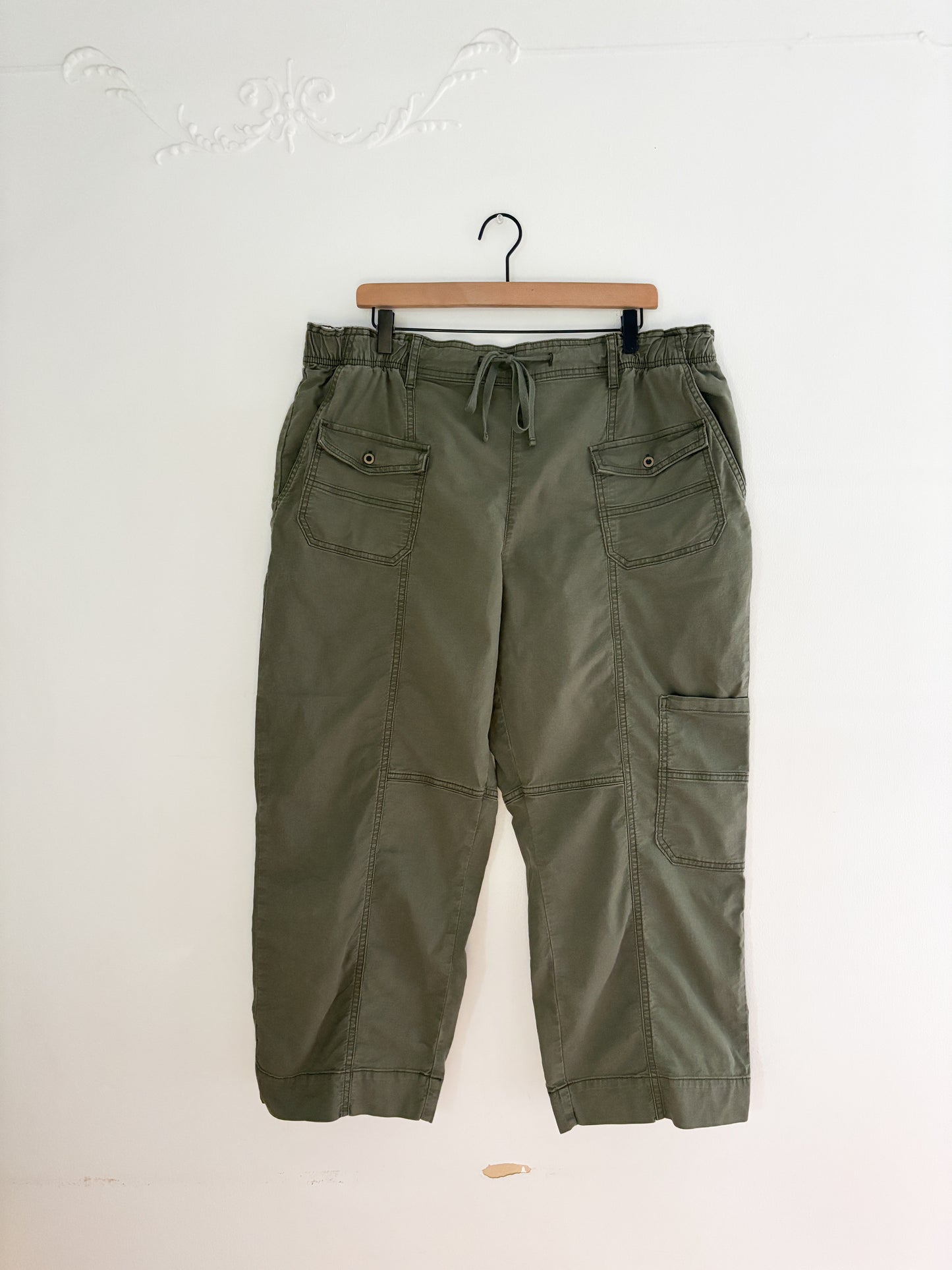 Pilcro Utility Drawstring Pocket Pants (XL)