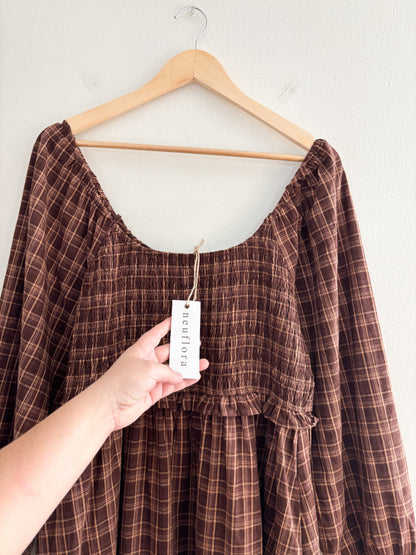 NWT Neuflora Gianna Plaid Dress (XL)
